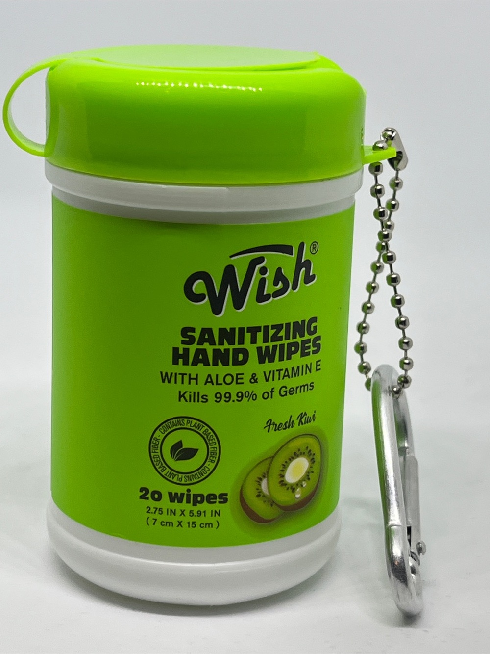 Wish Sanitizing Hand Wipes - Pick (1) Travel Canister with Clip - Picture 10 of 14